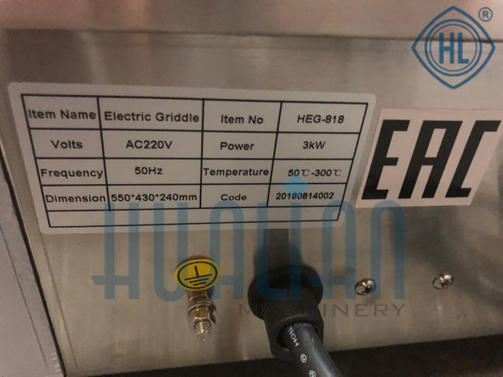 Жарочная поверхность HEG-818