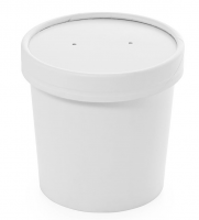 Упаковка для супов, каш, мороженого ECO SOUP 8W белый (75*60)