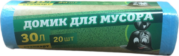 Мешок для мусора ПНД 50*60 30л (20шт)